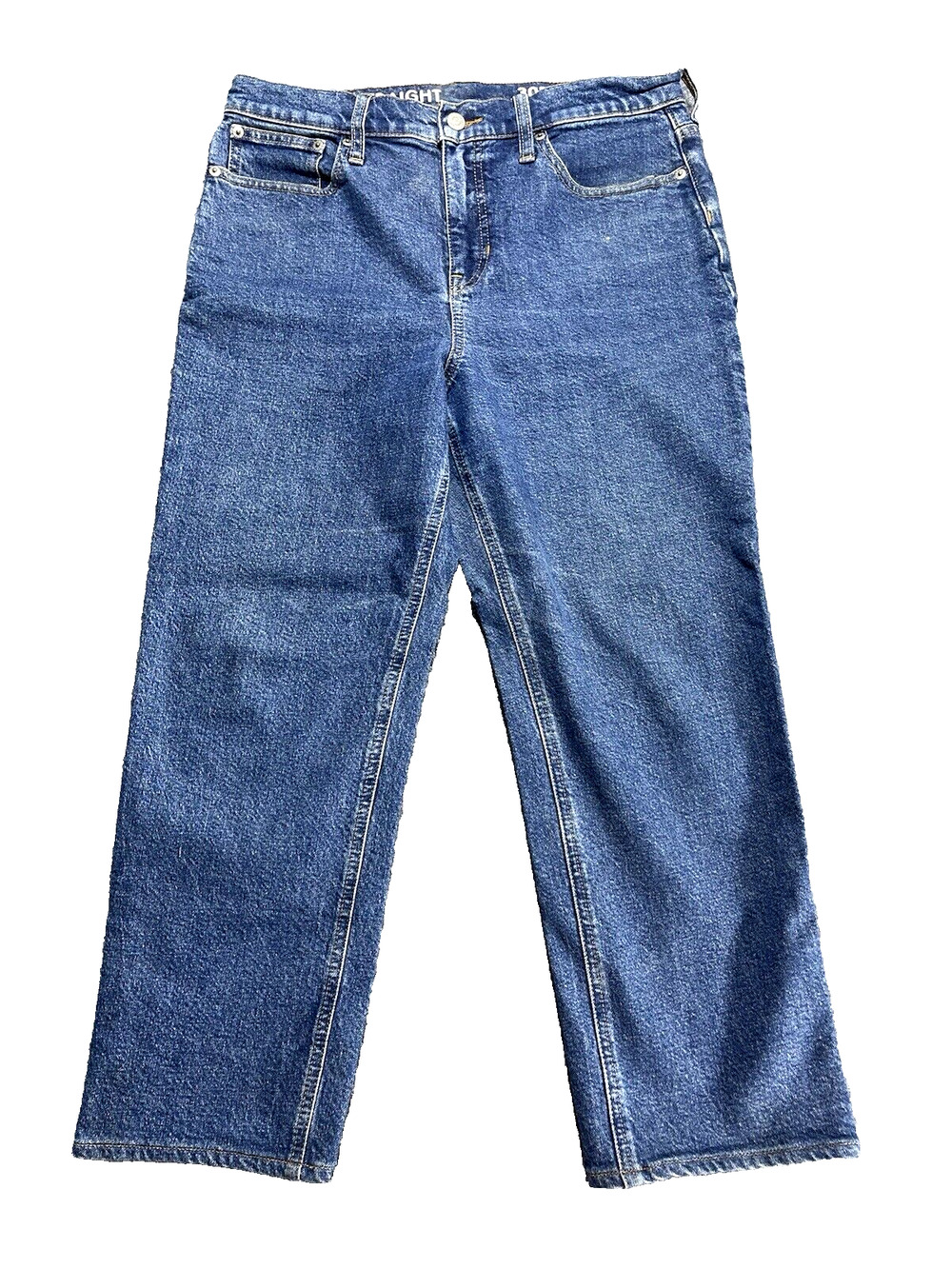 j crew Womens Blue Jeans Straight Leg Classic Fit 30P Mid Wash 5 Pockets Denim